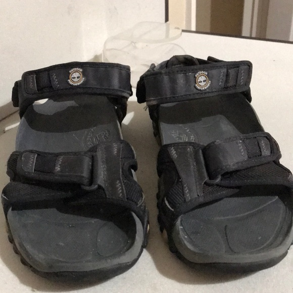 timberland black sandals
